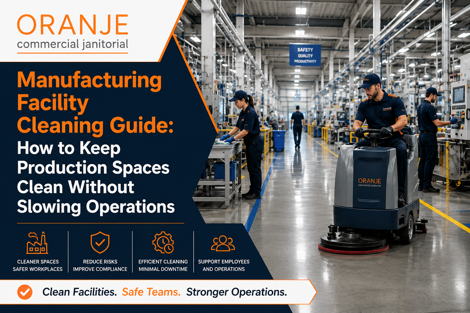 Manufacturing Facility Cleaning Guide - How to Keep Production Spaces Clean Without Slowing Operations